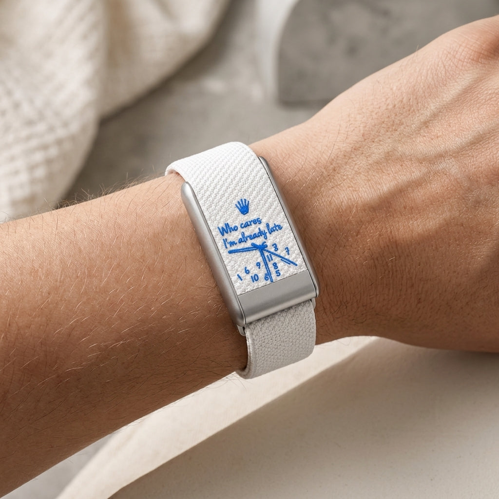 Bracelet — Take Your Time Blanc